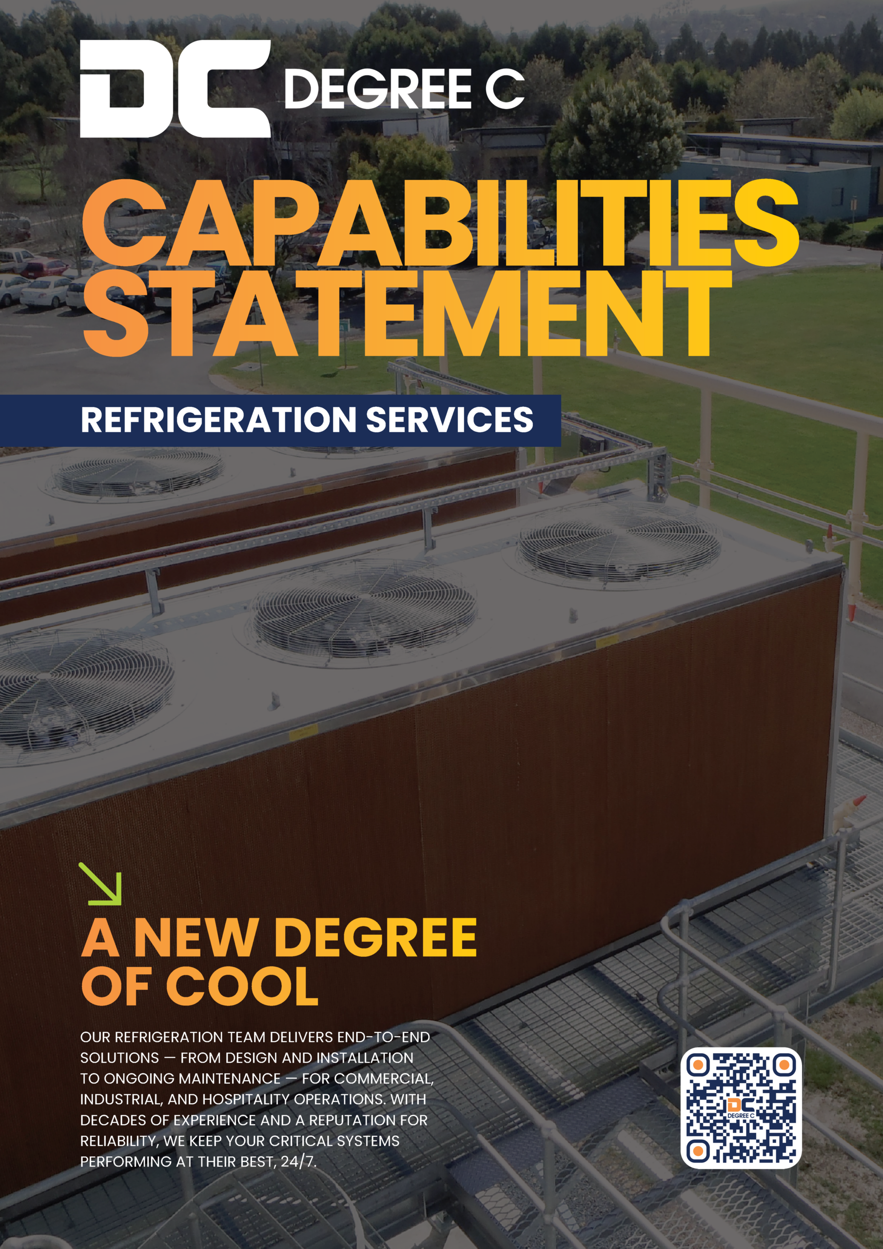 Our refrigeration team delivers end-to-end solutions — from design and installation to ongoing maintenance — for commercial, industrial, and hospitality operations. With decades of experience and a reputation for reliability, we keep your critical systems performing at their best, 24/7.