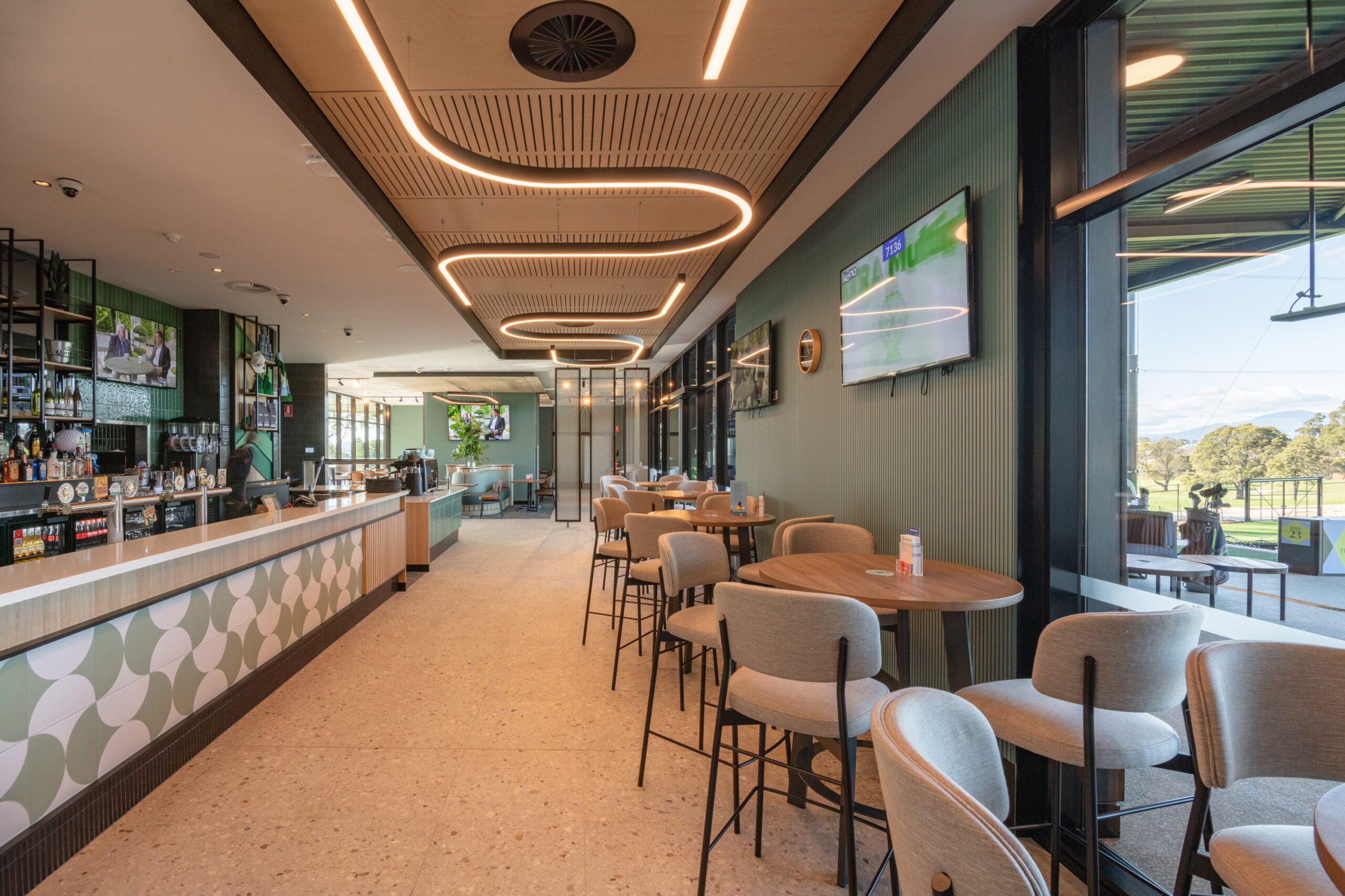 beardwood-photography-country_club-nda_2683s Learn how Degree C delivered the electrical, lighting, data, AV and smart building systems behind Tasmania's state-of-the-art Country Club Driving Range, creating a fully integrated entertainment venue.