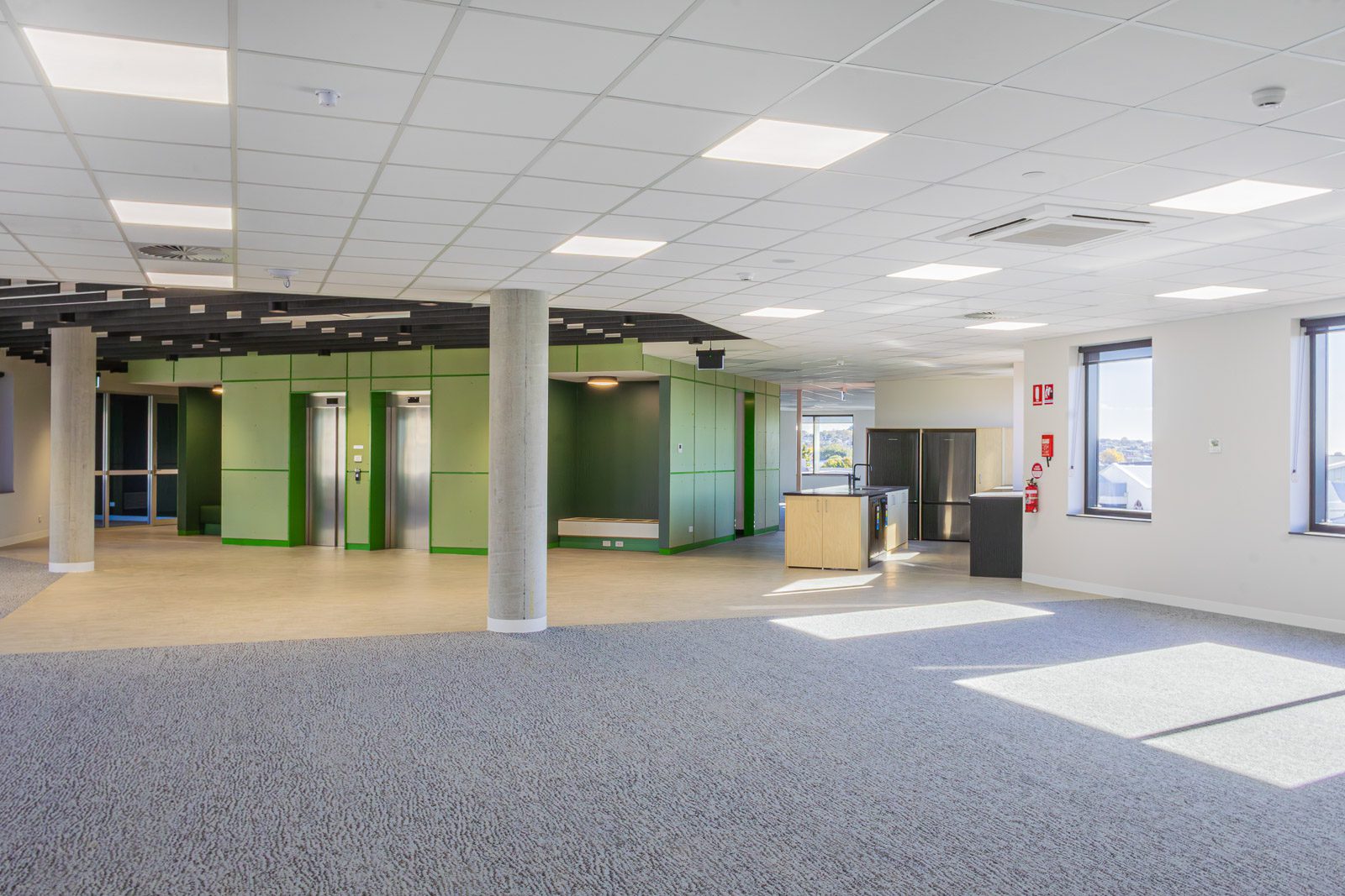 Indie School 20 The new three-storey Indie School campus in Devonport, Tasmania, where Degree C delivered electrical, data and communications, solar, security, fire protection, HVAC and building management services.